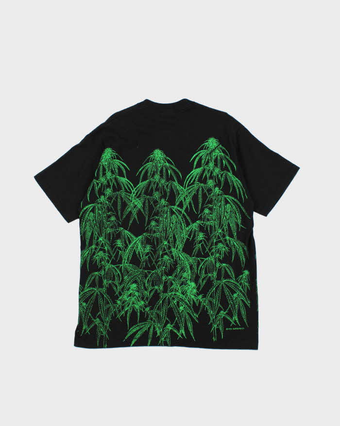 Vintage 90s Fruit Of The Loom Weed Graphic Glow In The Dark T-Shirt - XL