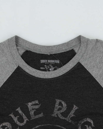 Vintage Y2K 00s True Religion Graphic 3/4 Sleeve T-Shirt - M