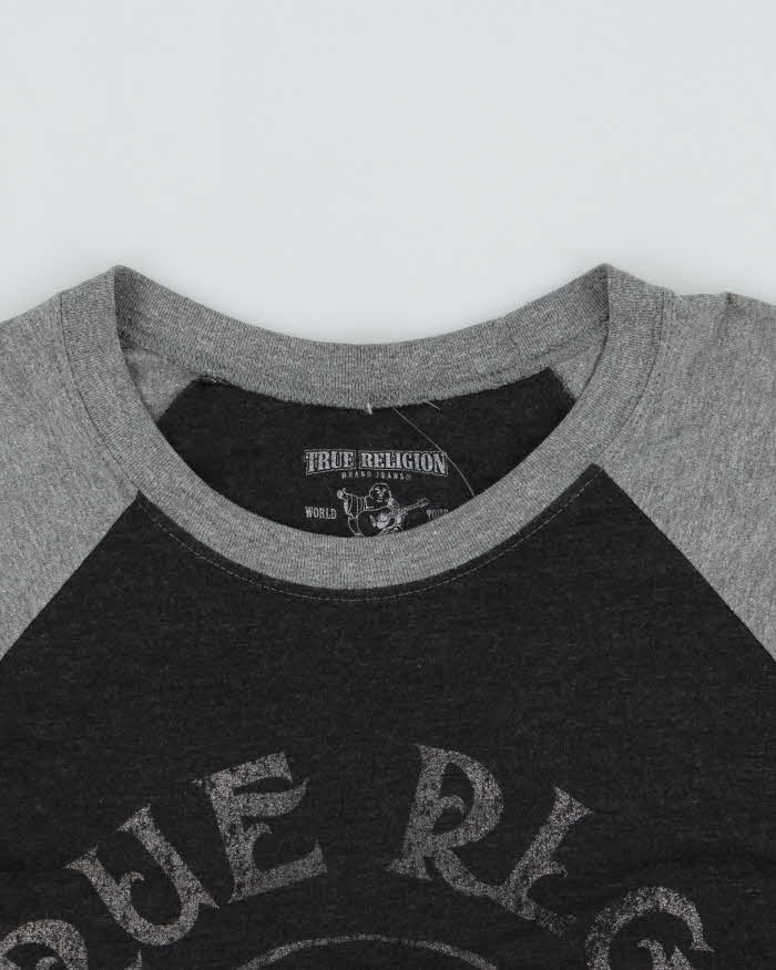 Vintage Y2K 00s True Religion Graphic 3/4 Sleeve T-Shirt - M