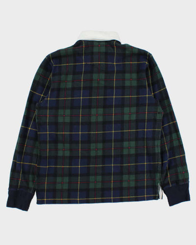 Vintage Y2K 00s Polo Ralph Lauren Tartan Large Pony Rugby Shirt - M