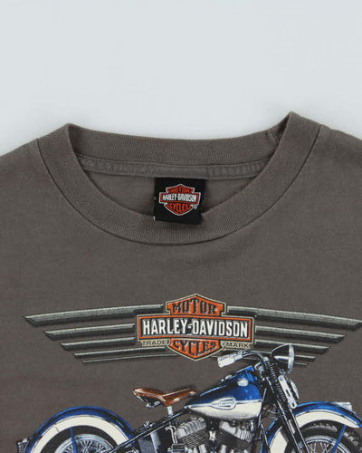 Harley Davidson Grey Winnipeg Graphic Long Sleeve T-Shirt - XL