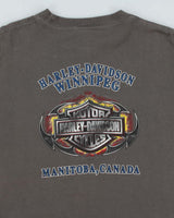 Harley Davidson Grey Winnipeg Graphic Long Sleeve T-Shirt - XL