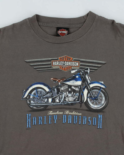 Harley Davidson Grey Winnipeg Graphic Long Sleeve T-Shirt - XL