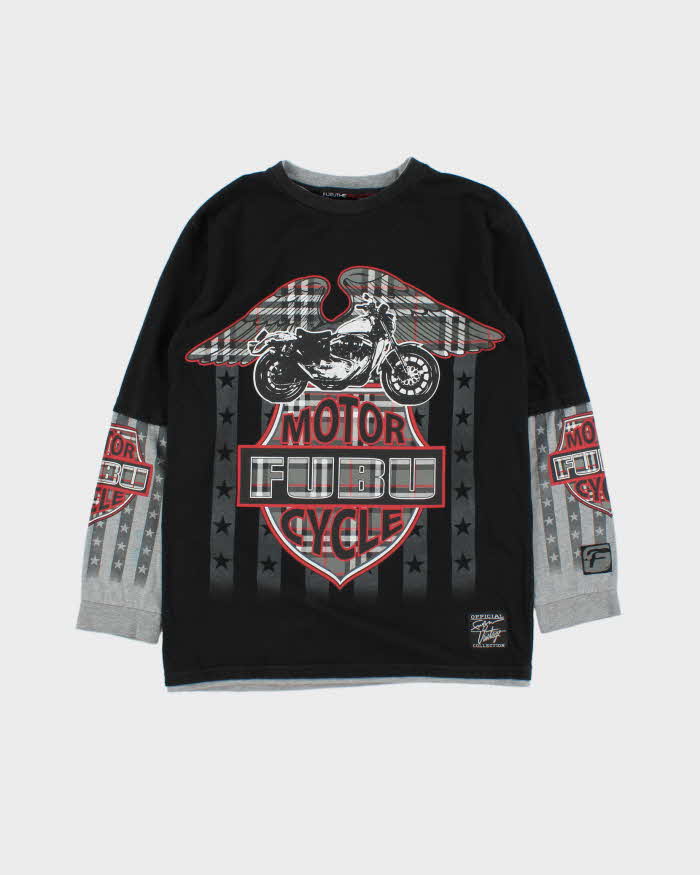 Vintage 00s Fubu Long Sleeve T-shirt - L
