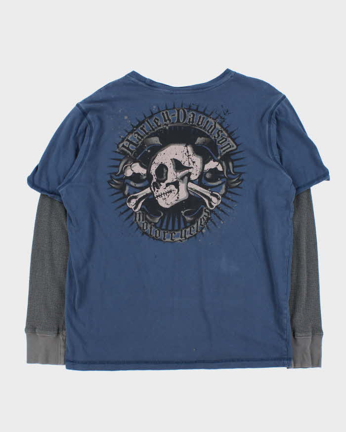 Vintage 00s Harley Davidson Long Sleeve T-shirt - L