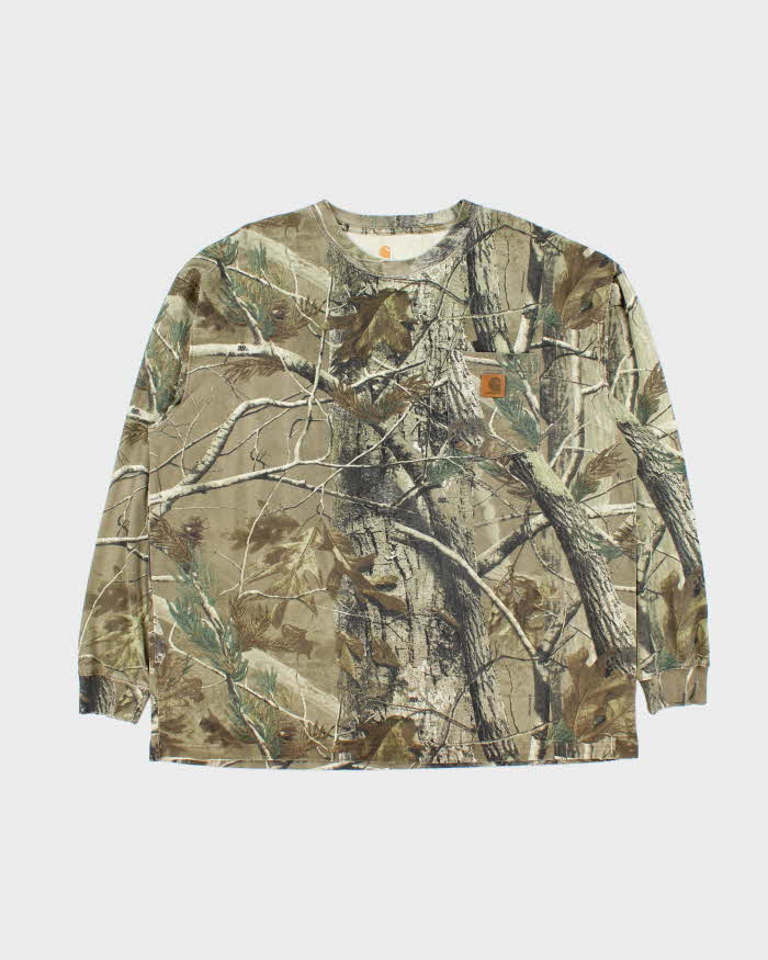 Vintage Carhart Camouflage Long Sleeve T-shirt - XL