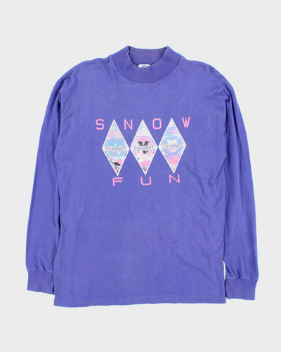 Vintage 90s Vuarnet Single Stitch Long Sleeve T-shirt - M