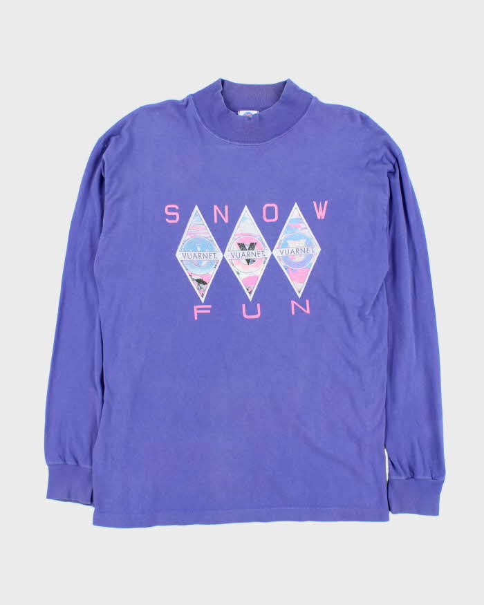 Vintage 90s Vuarnet Single Stitch Long Sleeve T-shirt - M