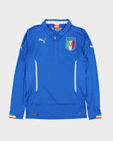 2014-16 Puma Italy Home Long Sleeve Football Shirt - M