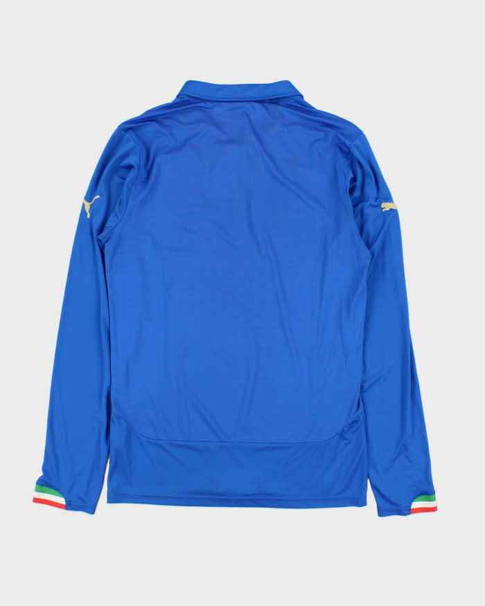 2014-16 Puma Italy Home Long Sleeve Football Shirt - M