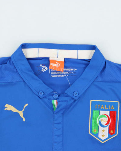 2014-16 Puma Italy Home Long Sleeve Football Shirt - M