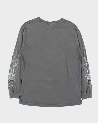 Vintage Y2k 00s Biker Long Sleeve T-Shirt - L