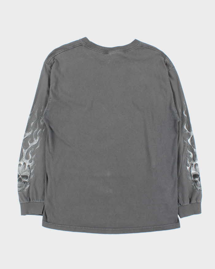 Vintage Y2k 00s Biker Long Sleeve T-Shirt - L