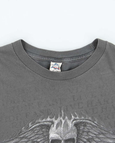Vintage Y2k 00s Biker Long Sleeve T-Shirt - L