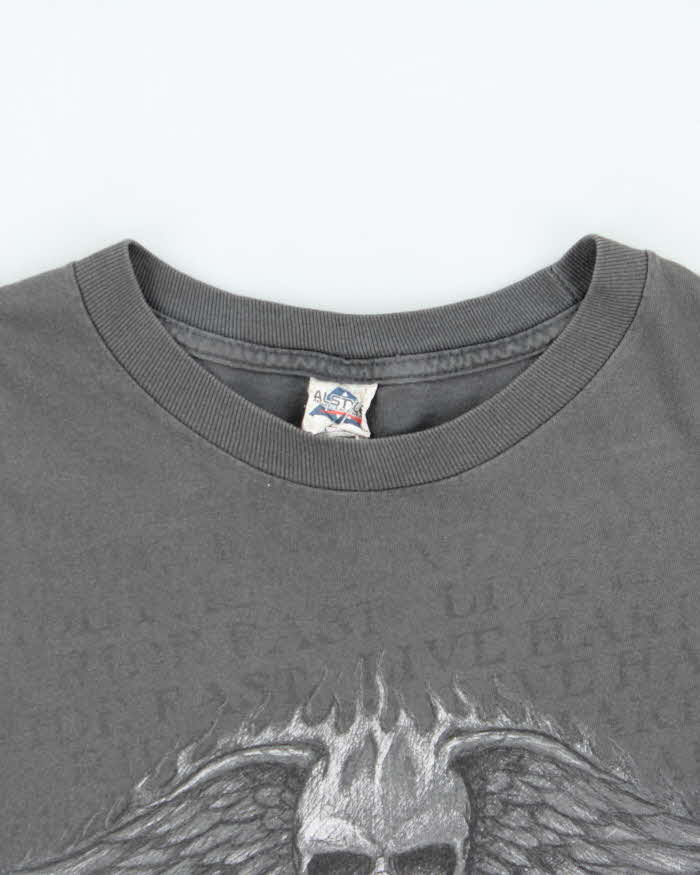 Vintage Y2k 00s Biker Long Sleeve T-Shirt - L