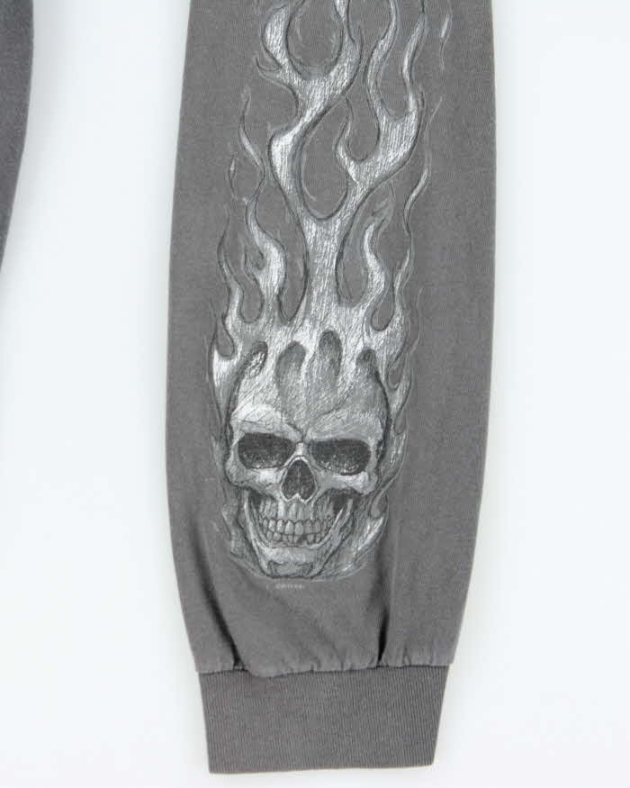 Vintage Y2k 00s Biker Long Sleeve T-Shirt - L