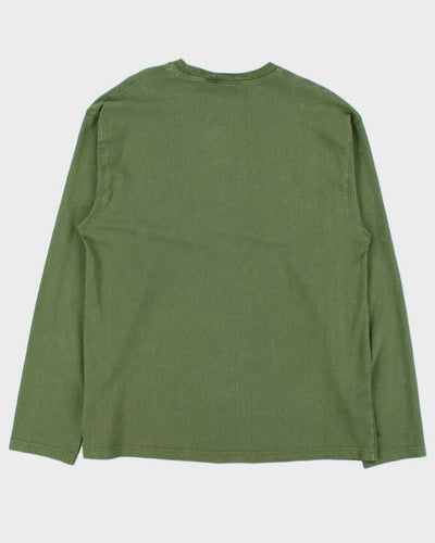 Stussy Sport Spell Out Logo Long Sleeve T-Shirt - L
