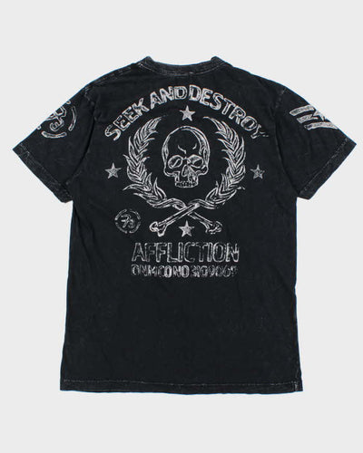 Vintage Y2K 00s Affliction Live Fast Henley T-Shirt - XL