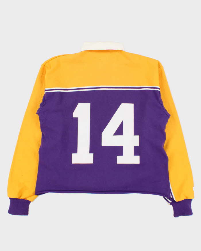 Vintage 1990s Barbarian Long Sleeve Rugby Shirt - M