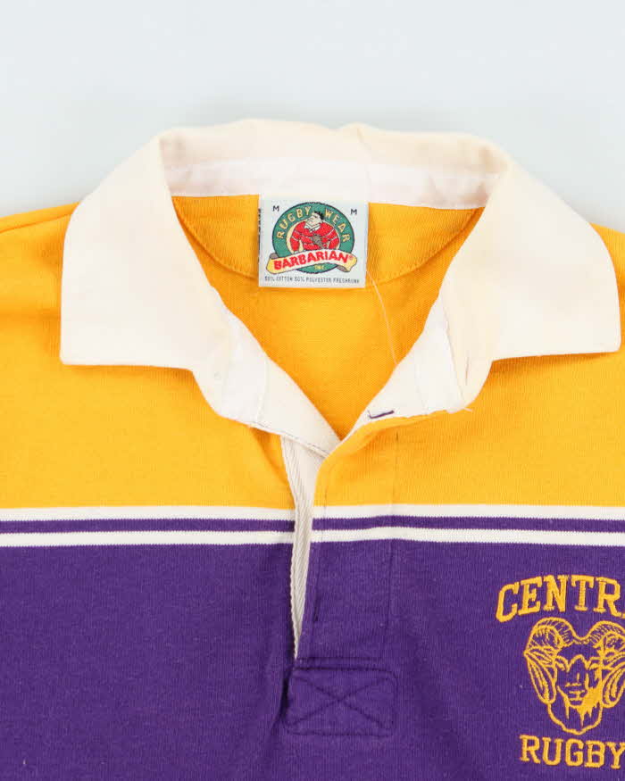 Vintage 1990s Barbarian Long Sleeve Rugby Shirt - M