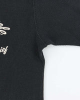 Vintage 1990s Indian Motorcycle Waffle Knit Cotton Long Sleeve T-Shirt - L