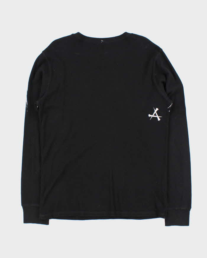 Vintage Y2K 00s Affliction Long Sleeve Waffle Knit T-Shirt - XL