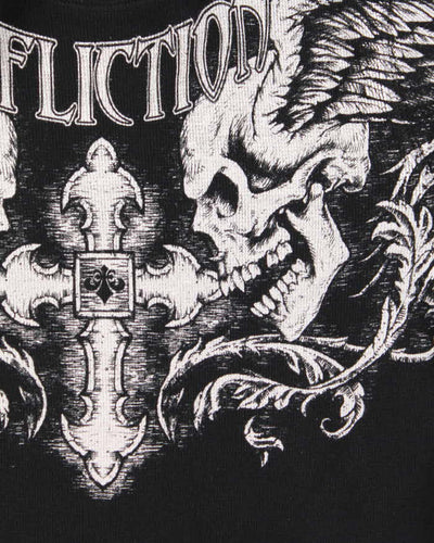 Vintage Y2K 00s Affliction Long Sleeve Waffle Knit T-Shirt - XL