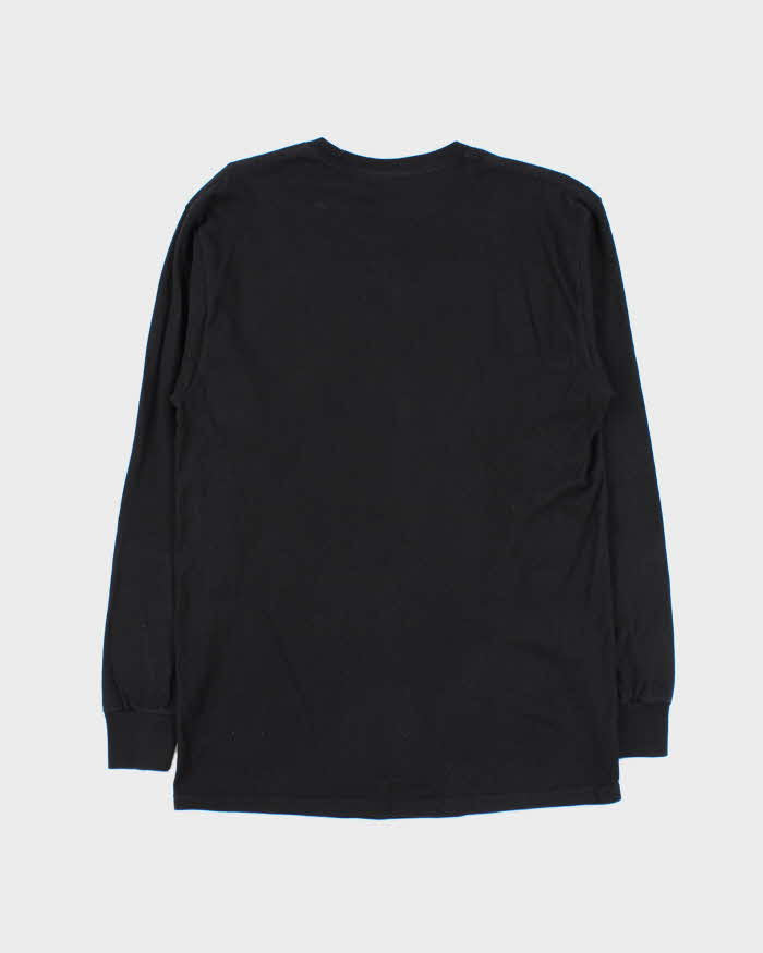 Stussy Spell Out Cracked Print Long Sleeve T-Shirt - M