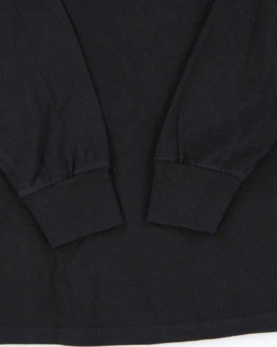 Stussy Spell Out Cracked Print Long Sleeve T-Shirt - M