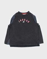 Vintage Nike Air Jordan Cement Spell Out Long Sleeve T-Shirt - XXL