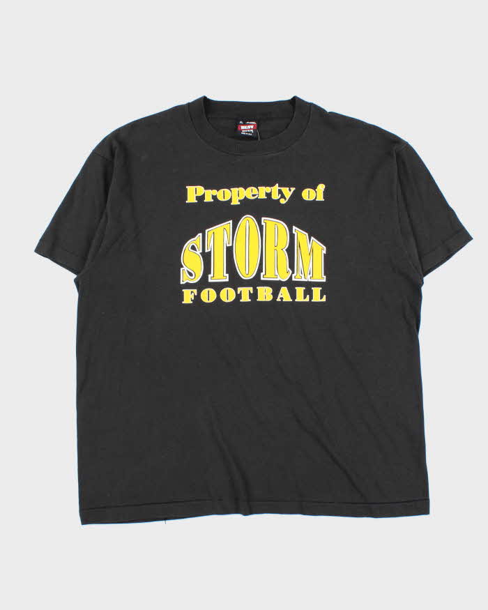 Vintage 90s Storm Football Single Stitch T-Shirt - XL