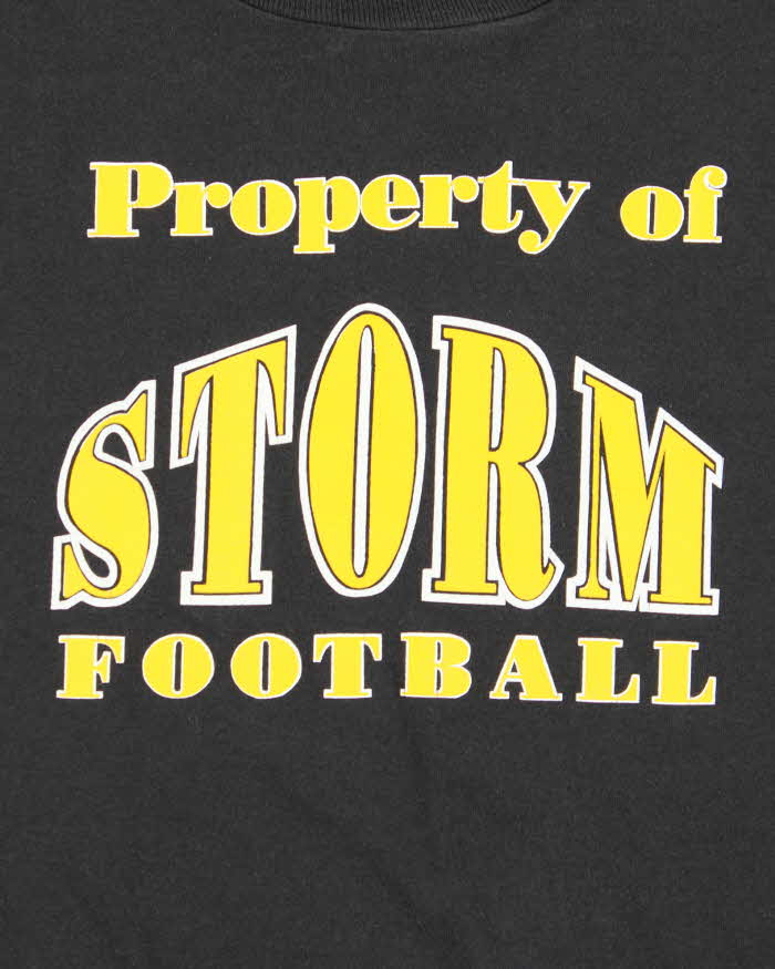 Vintage 90s Storm Football Single Stitch T-Shirt - XL