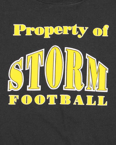Vintage 90s Storm Football Single Stitch T-Shirt - XL