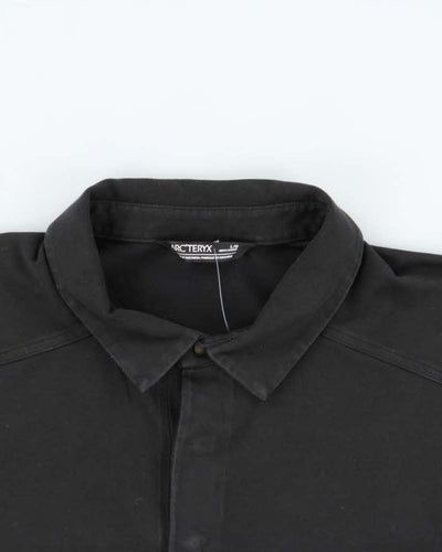 Arc'teryx Black Captive Long Sleeve Polo Shirt - L