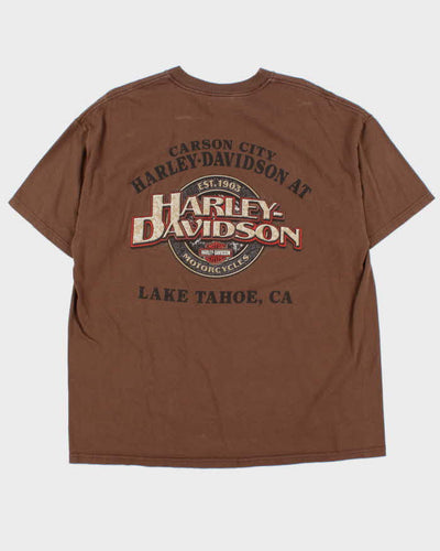 Vintage 00s Harley Davidson Hanes Beefy Crewneck T-Shirt - XL