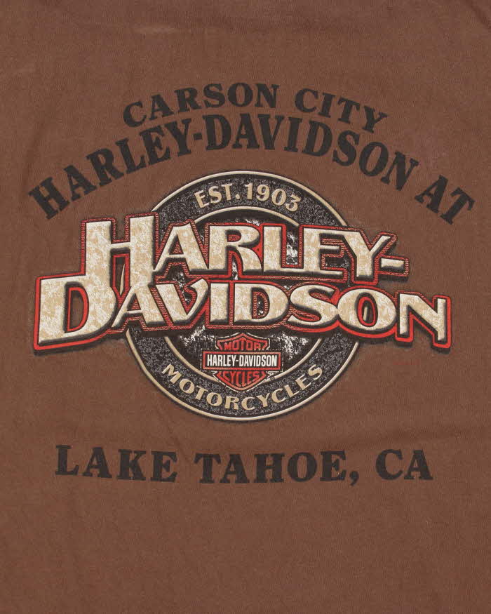 Vintage 00s Harley Davidson Hanes Beefy Crewneck T-Shirt - XL