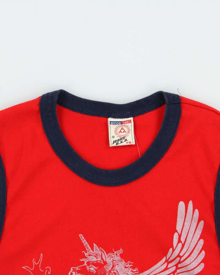 Vintage Y2K 00s Graphic Fitted Vest - S