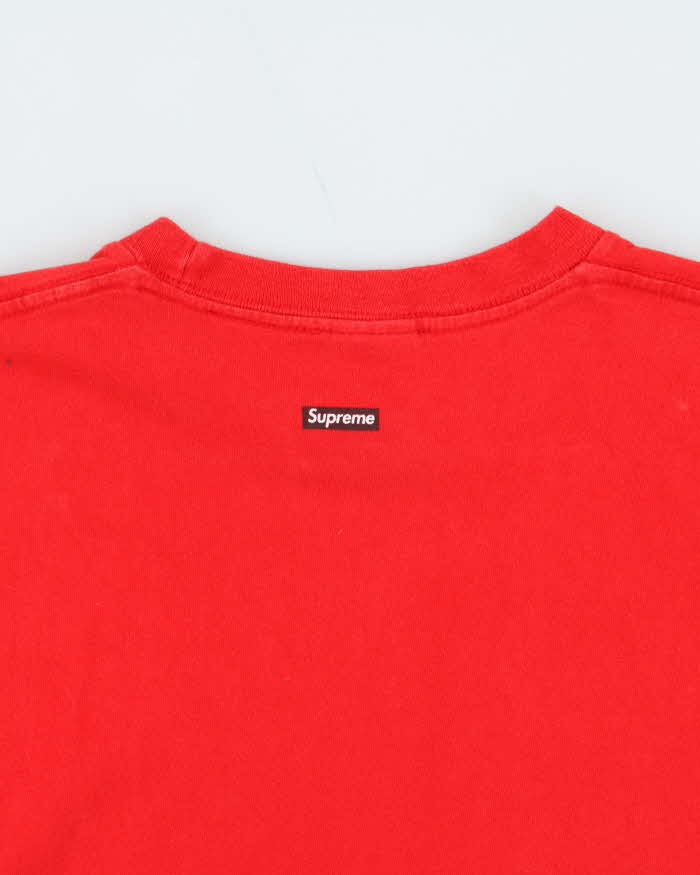 SS2017 Supreme Micheal Jackson Red Crewneck T-Shirt - M