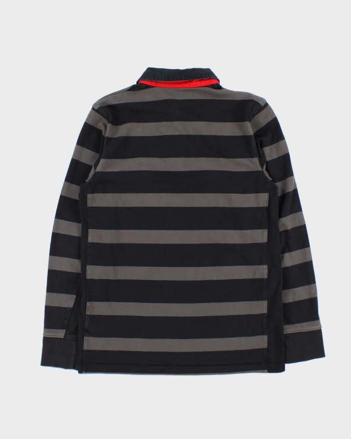 Vintage 00s Nike Toulouse RFC Striped Rugby Shirt - M