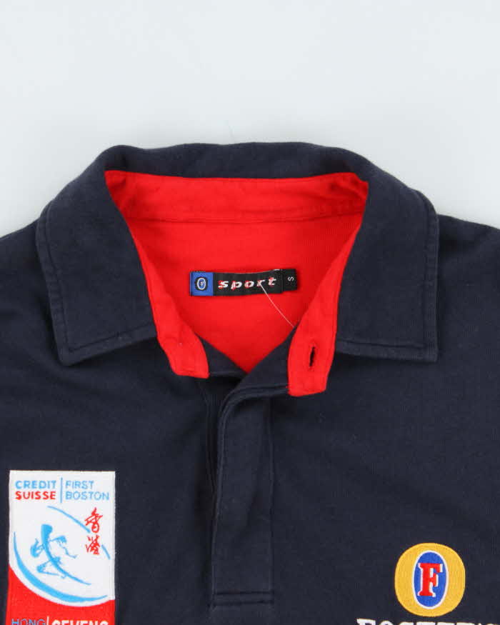 Vintage 00s Hong Kong Sevens Fosters Oversized Rugby Shirt - S