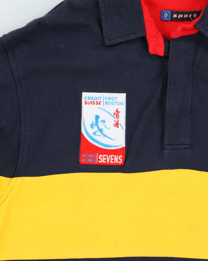 Vintage 00s Hong Kong Sevens Fosters Oversized Rugby Shirt - S