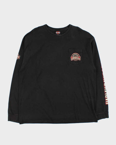 Vintage Harley Davidson Kootenays Canada Long Sleeve T-Shirt - XXL