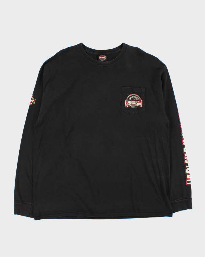 Vintage Harley Davidson Kootenays Canada Long Sleeve T-Shirt - XXL