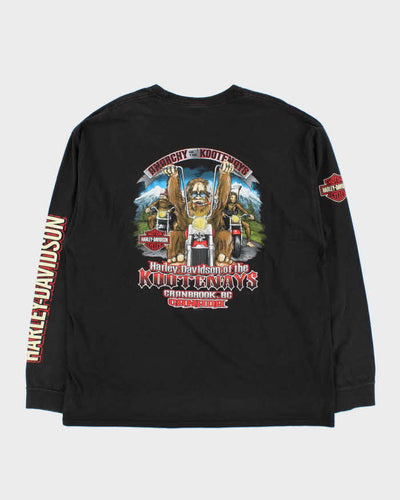 Vintage Harley Davidson Kootenays Canada Long Sleeve T-Shirt - XXL