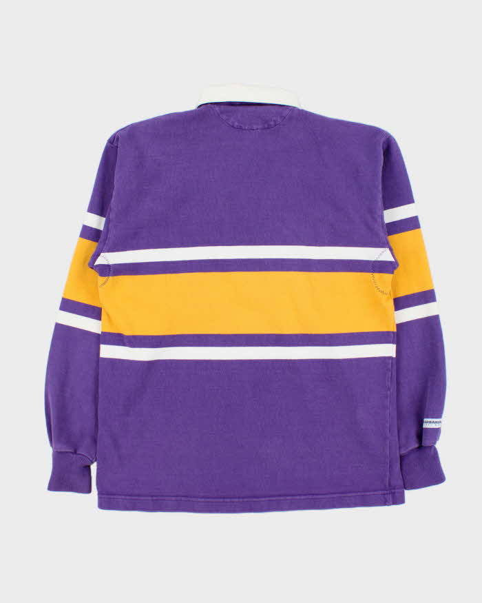Vintage 1990s Barbarian Rugby Wear Purple Rugby Shirt - M