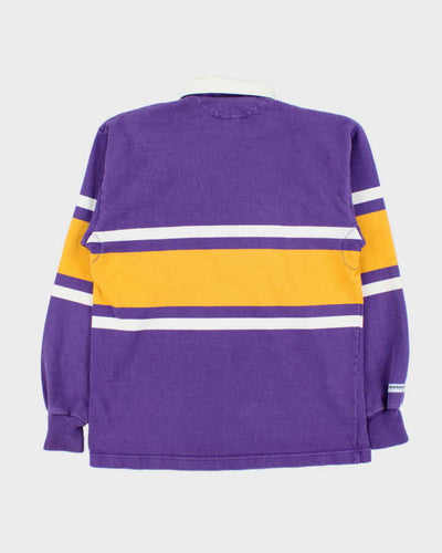 Vintage 1990s Barbarian Rugby Wear Purple Rugby Shirt - M