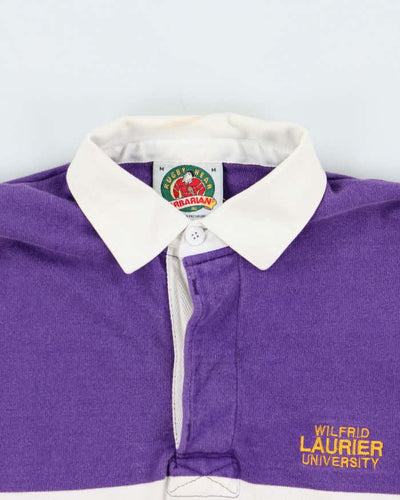 Vintage 1990s Barbarian Rugby Wear Purple Rugby Shirt - M