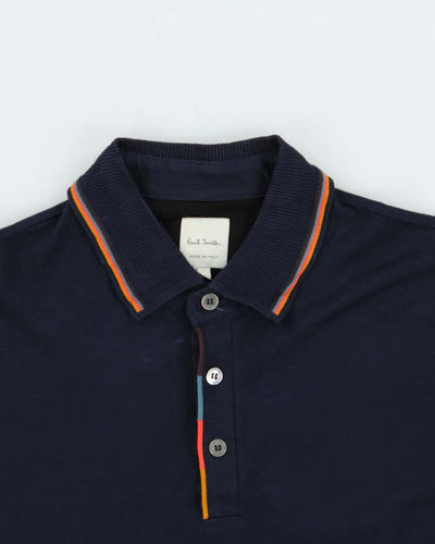 Vintage Paul Smith Classic Colour Detail Short Sleeve Polo Shirt - S