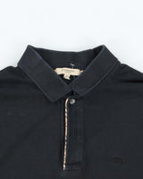 Vintage 00s Burberry Nova Check Trim Short Sleeve Polo Shirt - L