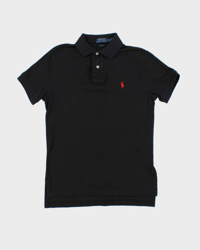 Vintage Polo Ralph Lauren Black Classic Small Pony Polo Shirt - S